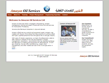 Tablet Screenshot of amazonoilservices.com